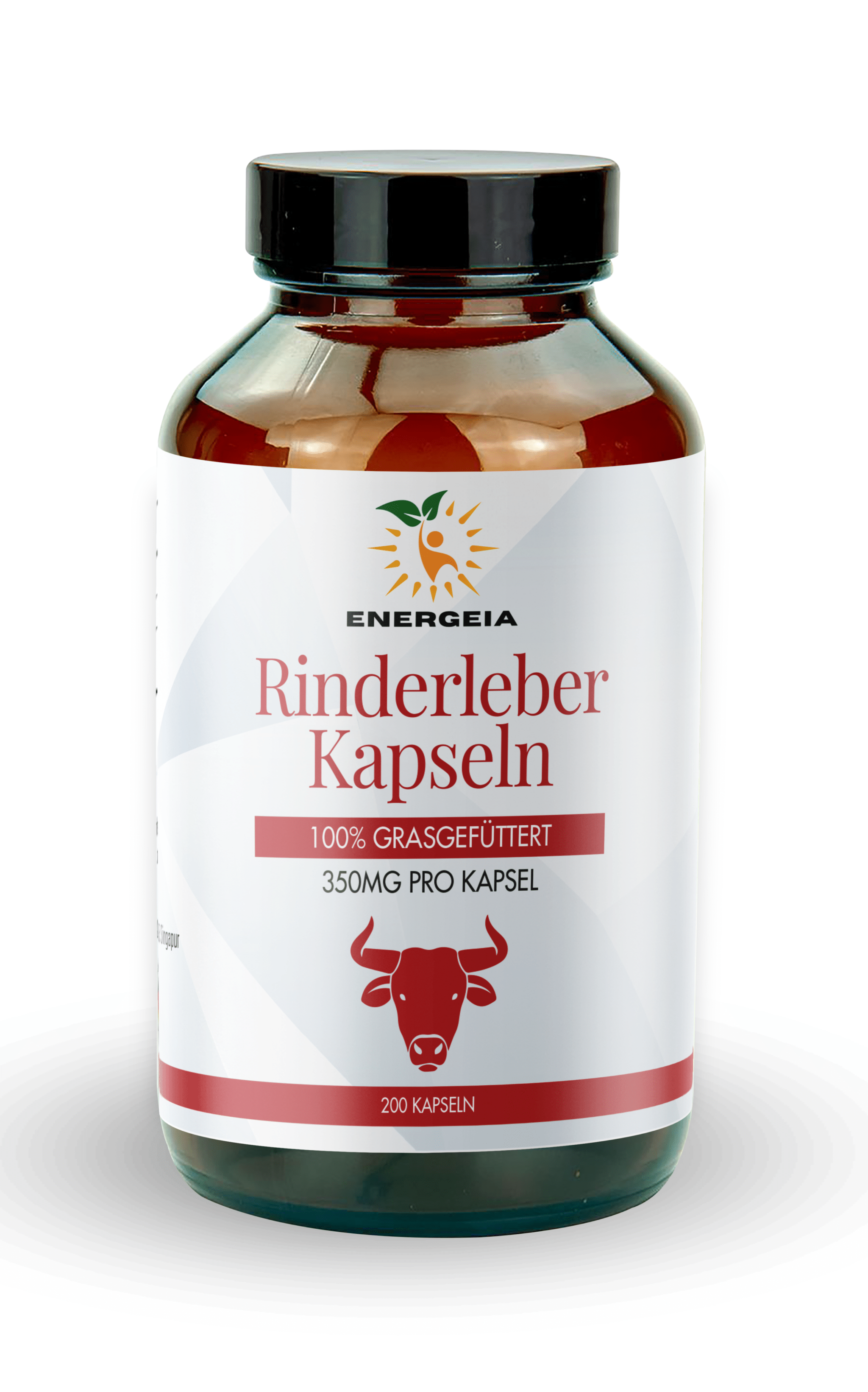 Rinderleber-Kapseln aus 100% Grasgefütterten Rindern