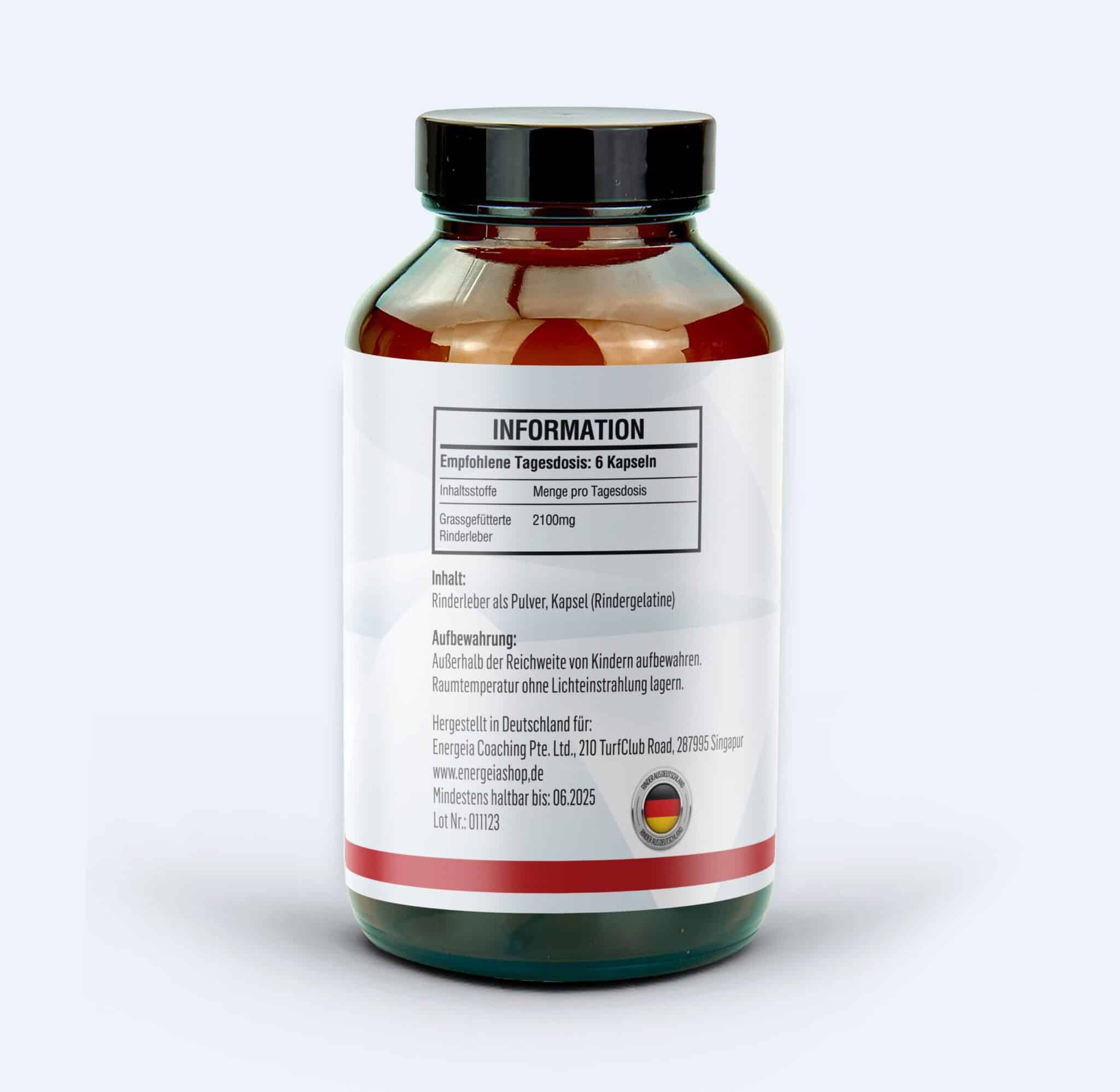 Rinderleber-Kapseln aus 100% Grasgefütterten Rindern – Bild 3