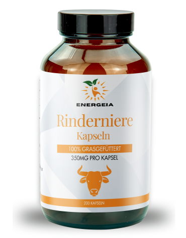 Rindernieren-Kapseln aus 100% Grasgefütterten Rindern